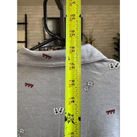 Travis Mathew Heather Gray Hedge your Bets Polo Shirt (Las Vegas) Mens Size S - Picture 4 of 6